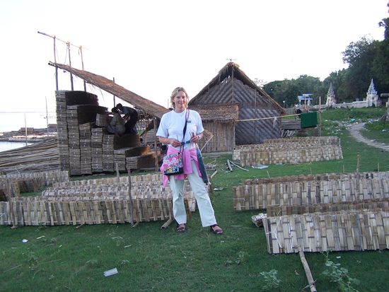 In der Bambusabteilung des örtlichen Baumarktes