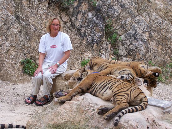 Ich hatte gehörigen Respekt ! Man sieht´s an der etwas verkrampften Haltung.