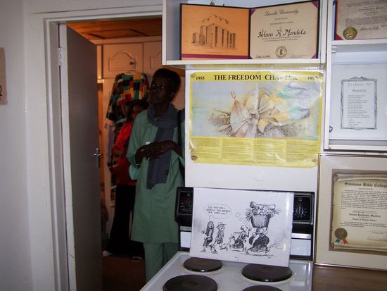 In der Küche von Nelson Mandelas ehemaligem Haus in Soweto