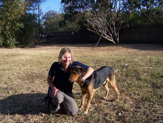 Mein "Malawi-Doggy" und ich...