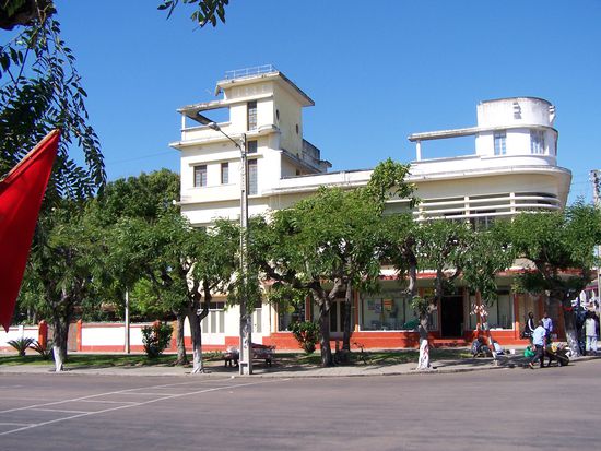 Schiffsgebäude in Inhambane