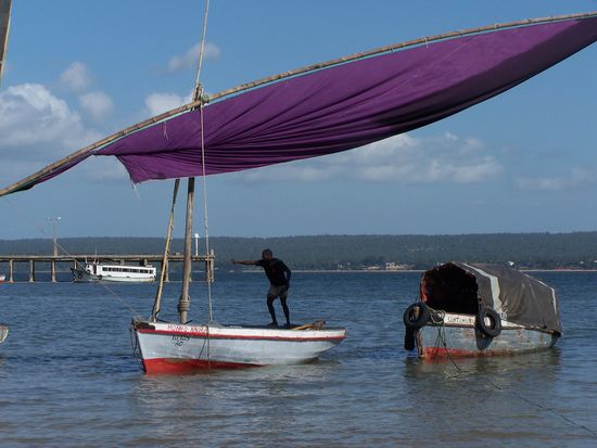 Dhau in Inhambane