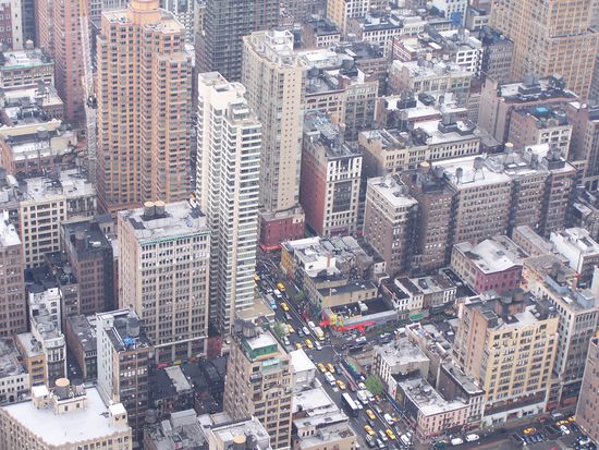 Die Straßenschluchten New Yorks