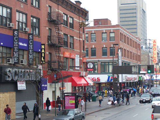 Straßenszene in Harlem