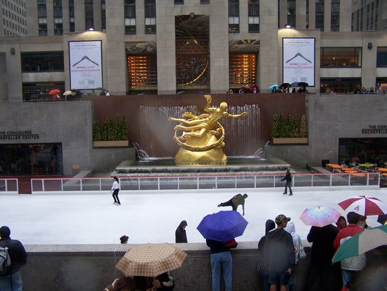 Eislaufbahn Rockefeller Centre