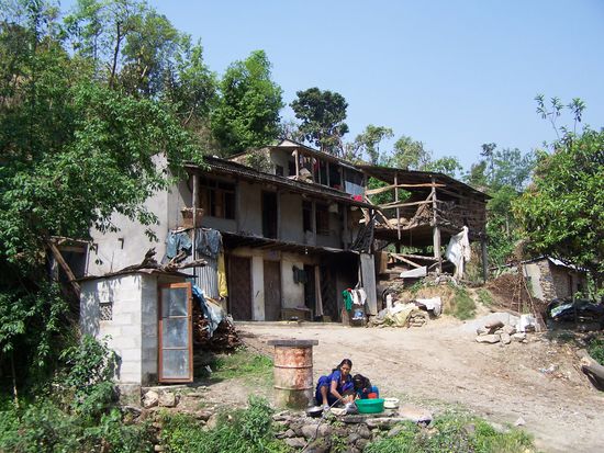 Wir durchqueren Dörfer...