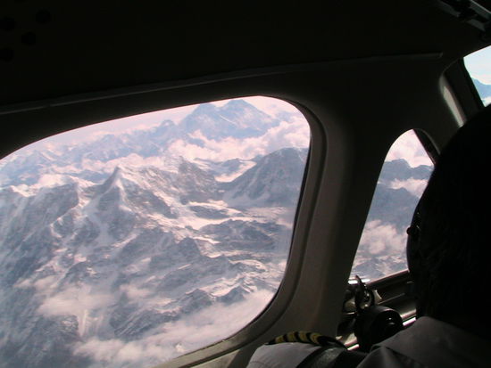 Blick aus dem Cockpit