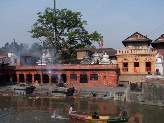 Verbrennungsstätte in Pashupatinath
