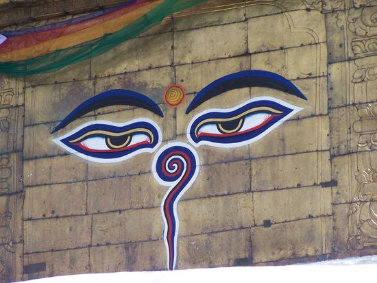 Buddhas Augen überwachen alles