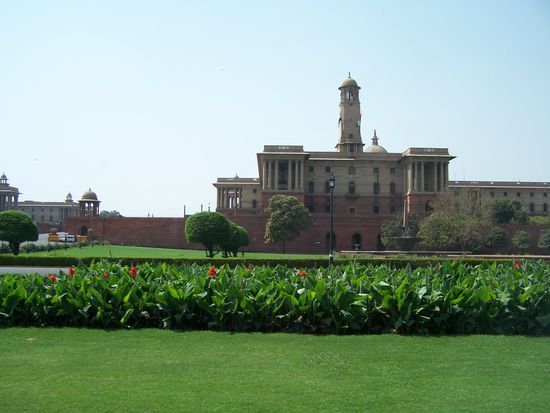 Im Regierungsviertel Delhis