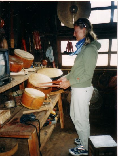 OK, trommeln kann ich !