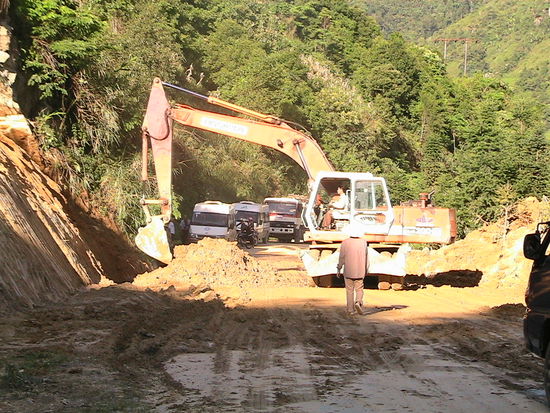 Die Aufräumarbeiten sind noch immer im Gange