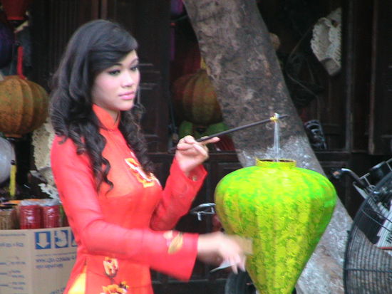 Foto-shooting mit Models - es stand eine Riesentraube Touristen drumherum !