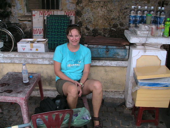 Wasser-Pause in der Mittagshitze