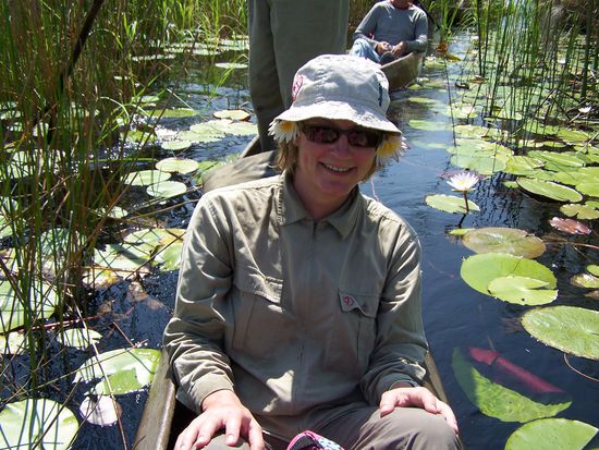 ...die ich mir an den Hut steckte, im wahrsten Sinne des Wortes.