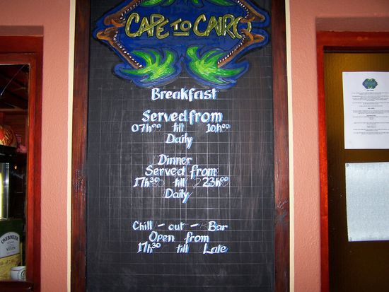 Hier gibt es alles, was die afrikanische Küche hergibt !