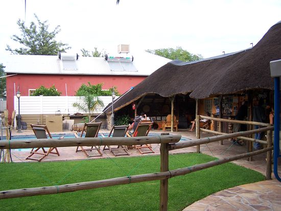 zurück im Chameleon Guest house in Windhoek