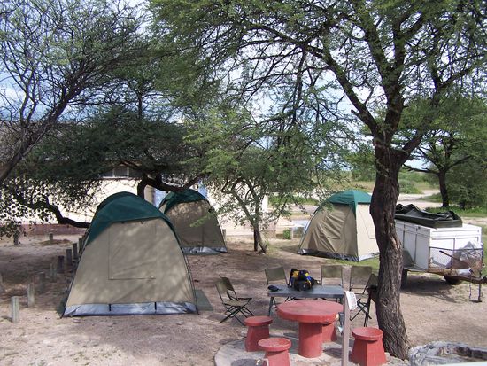 Unser camp in Etosha - Okaukuejo