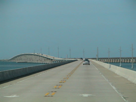 Auf der berühmten seven-mile-bridge