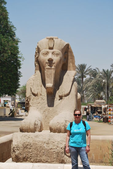 Die Alabaster-Sphinx von Memphis, der alten Hauptstadt Ägyptens