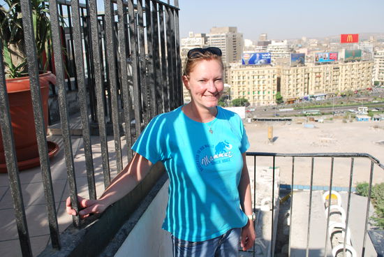 Rooftop Nile Hilton, ist ganz lustig hier !