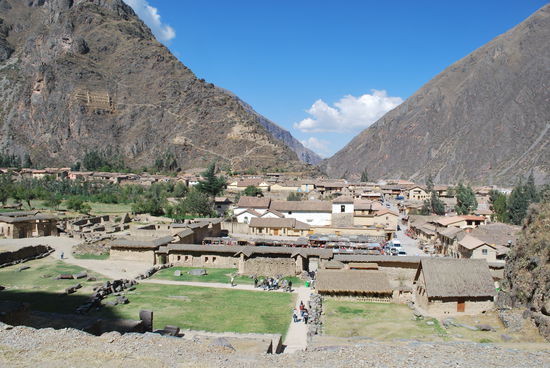 Blick auf Ollantaytambo
