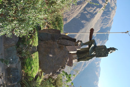 Das örtliche Inka-Denkmal