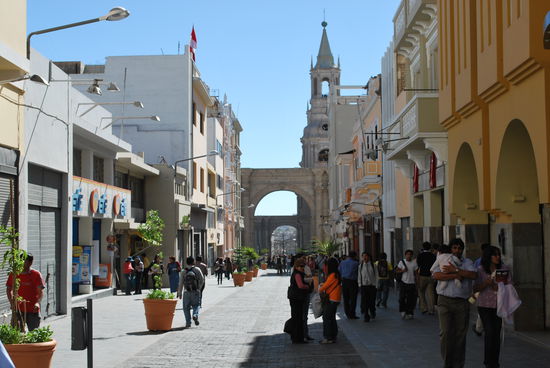 Fussgängerzone in Arequipa - wie geleckt