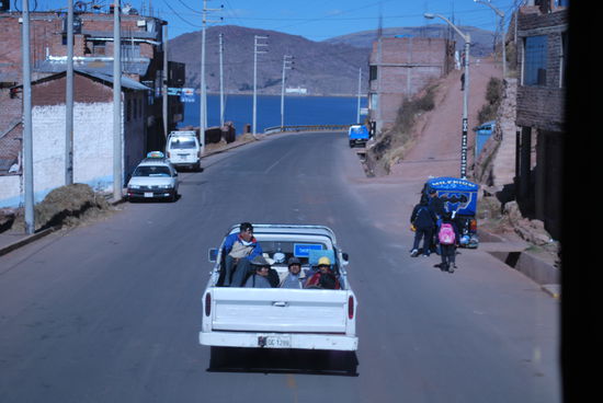 Erster Blick auf den Titicaca-See
