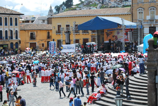Richtig gutes Konzert einer Band auf der Plaza San Francisco, tolle Musik !