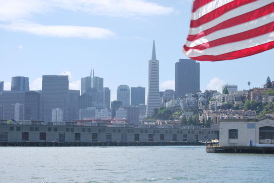 Blick zurück auf San Francisco