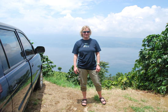 Das war unterwegs noch ein kleiner Stopp am Ufer des Toba See´s.