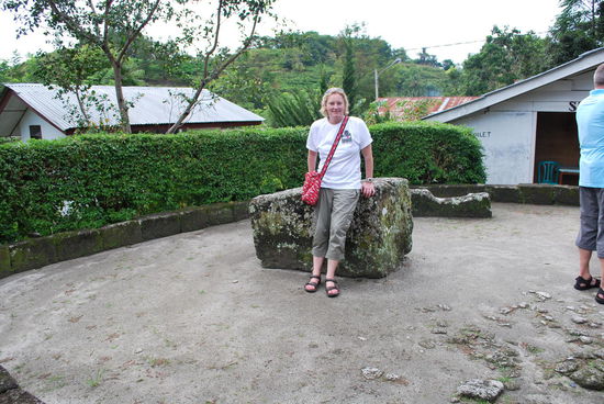 Der Opferblock zwecks "Kopf ab"...