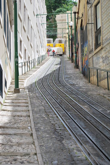 elevador do Lavra - leider ausser Betrieb heute. Mich faszinieren diese Standseilbahnen in Lissabon und nun habe ich alle zumindest gesehen.