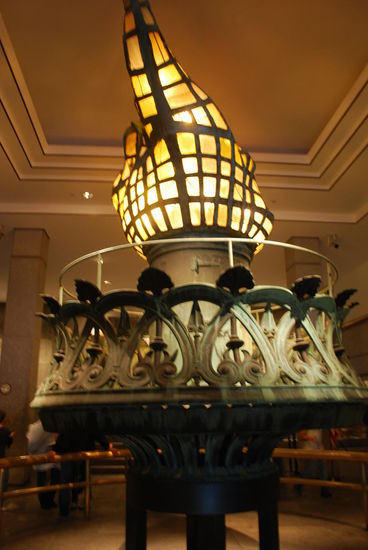 Ein beleuchtetes Modell der Fackel