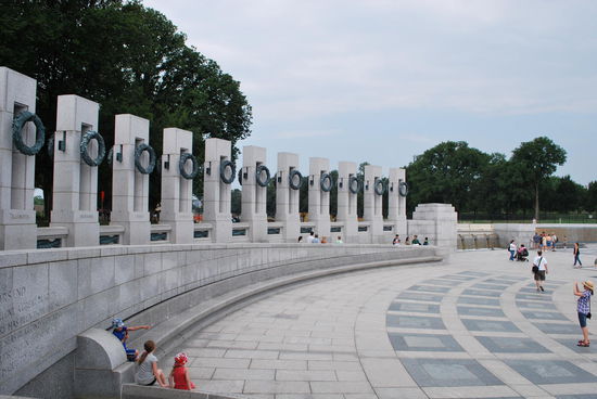 Das riesige World-War-II-Memorial