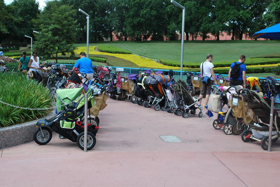 familienfreundlich. Stroller-Parkplatz