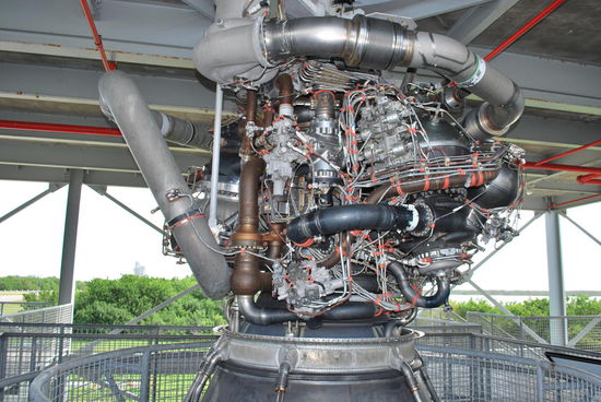 Das Innere eines Raketenantriebs