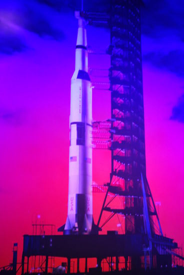 Saturn V an der Abschussrampe