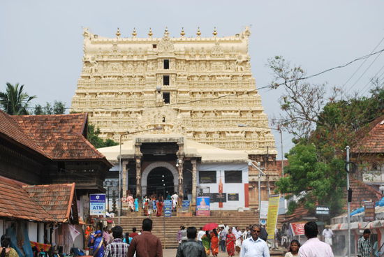 Gopuram des Tempels von Trivandrum