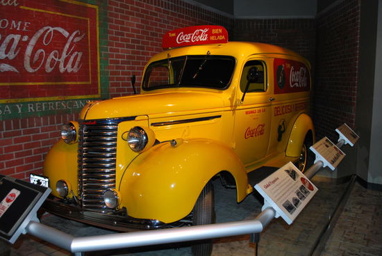 Ein Coca-Cola-Mobil