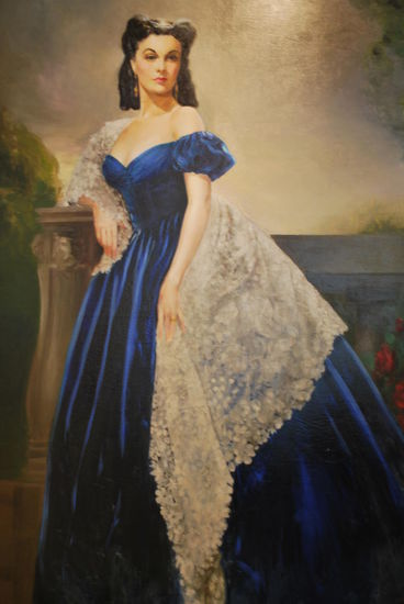 Scarlett o´Hara aus "Vom Winde verweht" - geschrieben von Margaret Mitchell, deren Haus ich heute besucht habe. Ta dah !!!!