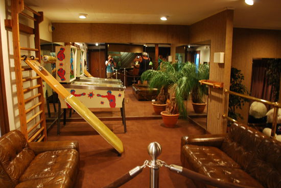 Fitness-Studio mit Flipper