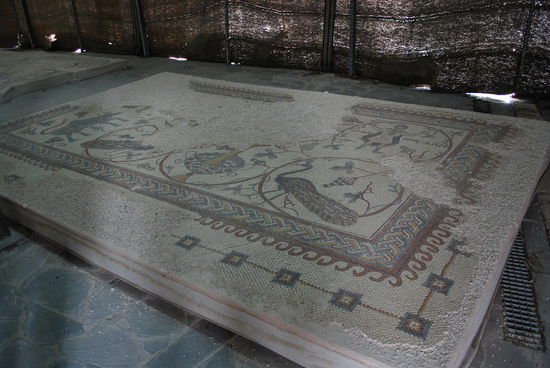 DESWEGEN ! Die Mosaiken geben die Geschichte her.