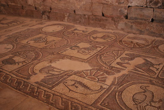 Mosaik in der byzantinischen Kirche
