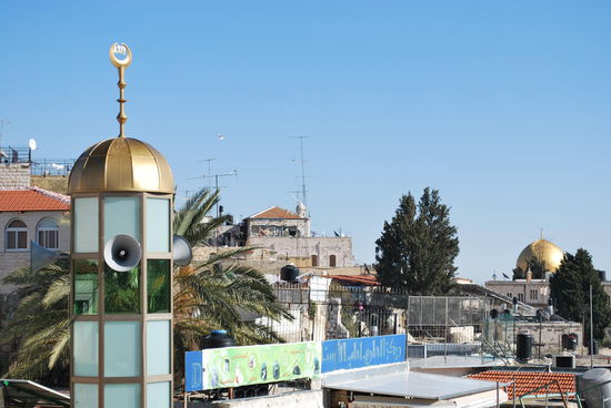 Minarett mit Minigold-Kuppel (nicht echt).