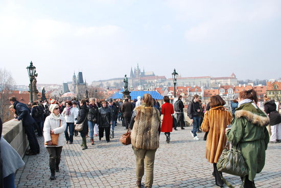 Touri-Alarm auf der Karlsbrücke