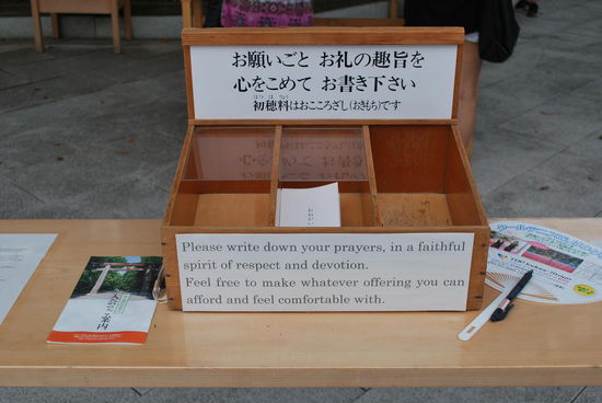 ... und so macht man das. Aufschreiben, an das Gebetsgerüst anhängen und hoffen, dass das dann funktioniert.