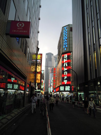 Electric street in Shinjuku