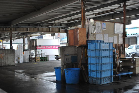 Markthalle - alles schon wieder clear für den nächsten Morgen